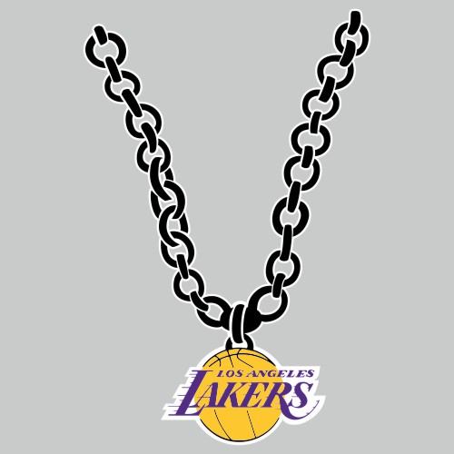 Los Angeles Lakers Necklace logo cricut iron on